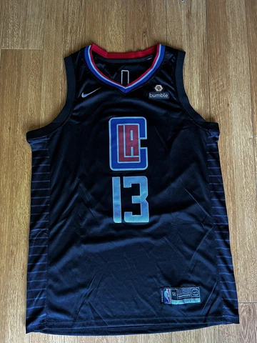 Paul George #13 LA Clippers Black Swingman Jersey Mens XL Cover