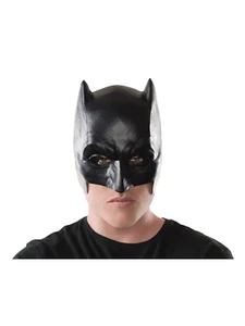 Batman 1/2 Maschera Adulti Costume Supereroe Autorizzato Uomo Vilian Maschera - Foto 1 di 1