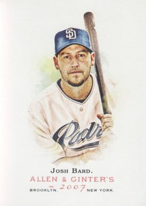 2007 Topps Allen & Ginter Baseball #224 Josh Bard SP San Diego Padres
