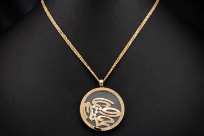 Chopard Collier Kette Anhänger Happy Numbers XL mit Brillanten Gold OVP Schmuck - Bild 1 von 4