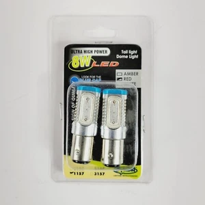 Cyron Lighting LED Tail Light Dome Light High Power Bulbs 1157 8W Red 48-1121 - Picture 1 of 4