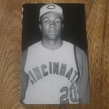 RARE 🔥 Frank Robinson Photo Postcard Cincinnati Reds MLB HALL FAME 