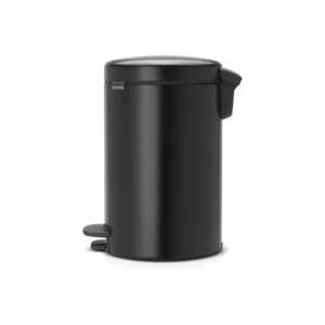 Brabantia Newicon Treteimer Mülleimer Abfalleimer Matt Black Schwarz 12 L 113741 - Bild 1 von 1
