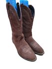  Westen Cowboy Cowgirl Womens Brown Suede Boots Size 6.5 M  Made in USA