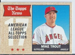 Mike Trout 2017 Topps Heritage Topps News All Star - Picture 1 of 1