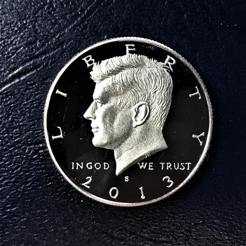 100% to Charity 2013 S 90% Silver Proof Kennedy Half Dollar from Proof Set (sa) Cover