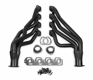Long Tube Header fits 1970-73 Ford Mustang 351C-4V Black Paint 12118FLT Flowtech - Picture 1 of 6