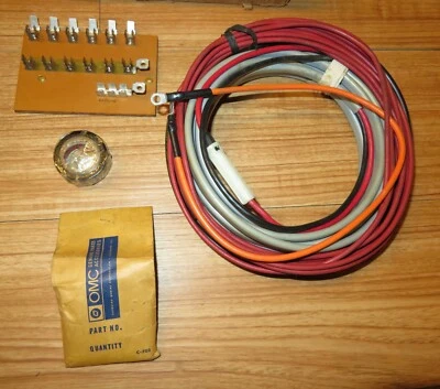 NOS OMC Evinrude Ammeter & Forward Power Cable Kit 17' 0172728 1974-1977 - Image 1 of 4