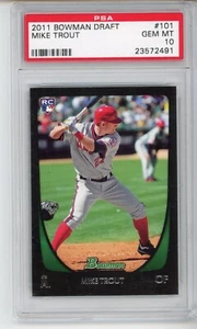 2011 Bowman Draft Picks Mike Trout RC Chrome #101 Angels PSA 10 - Bild 1 von 2