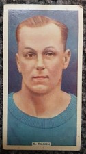 S Tilson Manchester City 1936 Soccer Stars No.44 Godfrey Phillips Ltd Trade Card