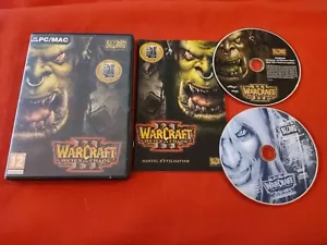Warcraft III 3 Reign Of Chaos + Frozen Throne Set Add-On PC Cd-rom Mac Pal FR CP - Bild 1 von 2
