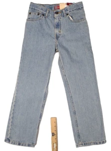 jeans for teens Faded Glory Relaxed Fit Straight Leg Blue Jeans Sz 10 H Boys - Picture 1 of 15