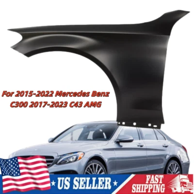 Fender For 2015-2022 Mercedes Benz C300 2017-2023 C43 AMG Primed Front Left Foto 1 de 4