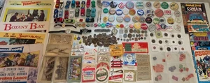 Antik Vintage Sammlerstücke Lot 158 Trödel Schublade Münzen Karten Sammlerstücke Spielzeug - Bild 1 von 24