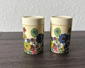 Set Vintage Floral Mod Salz und Pfefferstreuer - Bild 1 von 3