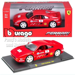 Modellino pressofuso Ferrari F355 Challenge #1 scala 1/24 1995 di Bburago - ROSSO con SCATOLA - Foto 1 di 17