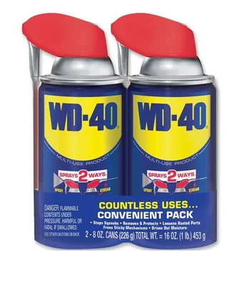 WD-40 多功能润滑喷雾,8 盎司,2 包 — 第 1/3 张图片