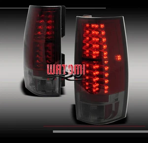 07-14 CHEVY/GMC SUBURBAN 1500 2500 TAHOE YUKON DENALI TAIL LIGHTS REAR RED/SMOKE - Picture 1 of 2