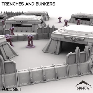 Trenches and Bunkers - Grimdark Gothic Wargaming Tabletop - Picture 1 of 8