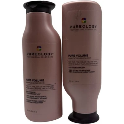 ¡COMBO CHAMPÚ/ACONDICIONADOR PUREOLOGY PURE VOLUME! ¡NUEVO! ¡FRESCO! ¡ENVÍO GRATIS! Foto 1 de 2