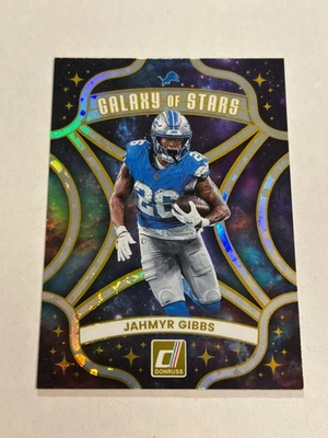 Donruss Jahmyr Gibbs #3 Galaxy of Stars 2025 estuche Hit Lions SSP GW1 Foto 1 de 2