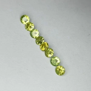EXCELLENT NATURAL 1.38CtsDEMANTOID GARNET ROUND 3.5MM 8PCS - Picture 1 of 4
