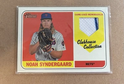 2018 Topps Heritage Clubhouse Collection Noah Syndergaard Patch Mets - Image 1 of 3