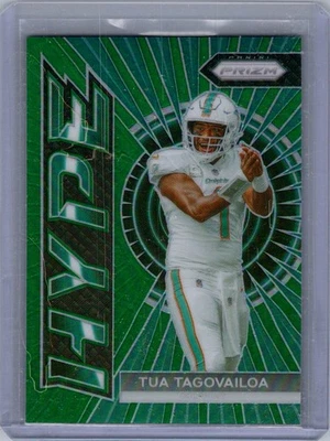 2023 Panini Prizm #H-1 Tua Tagovailoa Hype Prizms Green - Image 1 of 2