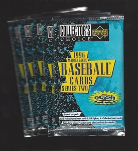 1996 UD COLLECTORS CHOICE UNOPENED PACKS (5) Series 2 6 cards per pack - Picture 1 of 1