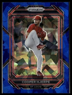 2023 Panini Prizm Cooper Hjerpe Blue Ice Prizms St. Louis Cardinals #134 - Image 1 of 2
