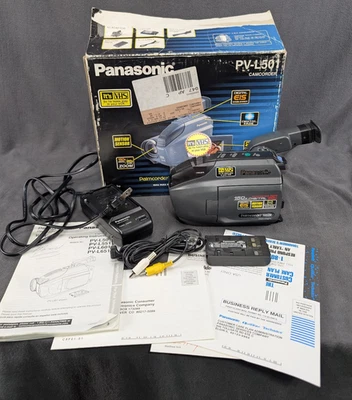 Panasonic PV-L501D Palmcorder VHS-C Camcorder Movie Tape Video Camera WORKING! - Image 1 of 4