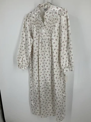 Camisón Fundamentals De Colección Sears Manga Larga Satinado Exterior Suave Interior M Nuevo Foto 1 de 4