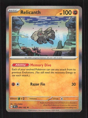 Relicanth SV05: Temporal Forces Pokemon #084/162 - Image 1 of 3