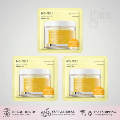NEOGEN Dermalogy Bio-Peel Gauze Peeling Lemon 3pcs Exfoliating Pads - Image 1 of 2