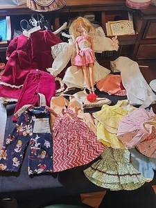 Vtg 1960s All Handmade Doll Clothes Lot of 15 Assorted Color Outfits 5.5 A266 - Picture 1 of 11