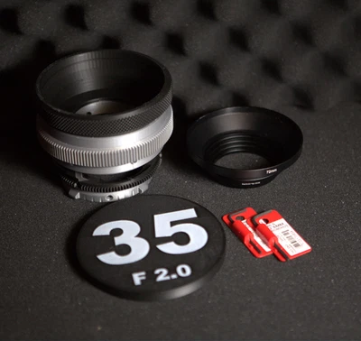 Canon FD 35mm f/2.0 SSC Cine mod - Cine Housing - Rehousing - DIY - Image 1 of 4