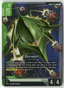 Gundam Elmeth Legend Rare Dual Impact GD02-020 NM - Picture 1 of 1