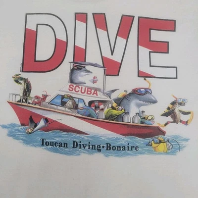 LG para hombre The Duck Company. Camiseta Buddy Dive Bonaire S/S Snorkeling Foto 1 de 4