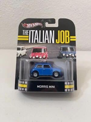 HOT WHEELS 2013 RETRO ENTERTAINMENT THE ITALIAN JOB MORRIS MINI (BLUE) - Image 1 of 4