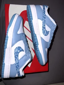 Nike Dunk Low Essential Paisley Pack Worn Blue Size 7.5W/6M Brand new DH4401-101 - Picture 1 of 5