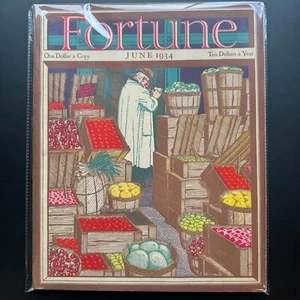 FORTUNE MAGAZINE June 1934 Armour Beef, The Ritz, Swimming, NRA, Tea Art Deco - Picture 1 of 20