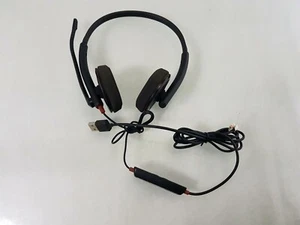 Plantronics Blackwire C220 Stereo Headband USB PC Headsets - Chat Online Working - Picture 1 of 1