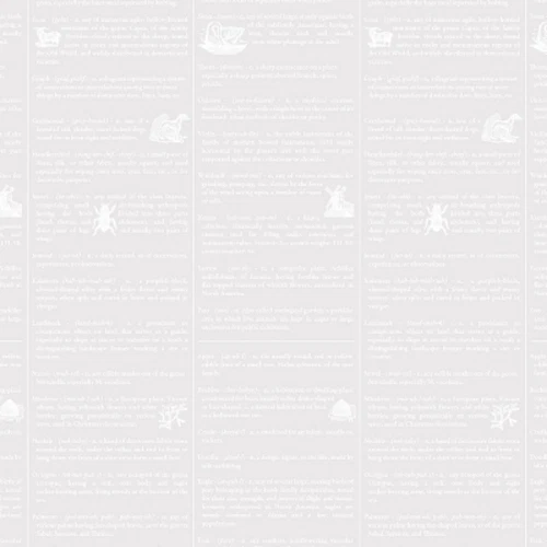  RJR Fine Print by Brenda Ratliff 2876 004 White on White Dictionary COTTON BTY - Image 1 of 1