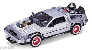 RETOUR VERS LE FUTUR 3 III Delorean LK Coupé 1981 1/24 métal miniature 124441 - Picture 1 of 1