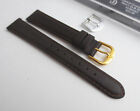 Stuller 16mm 16R Brązowa skóra cielęca Skórzany męski pasek do zegarka + dodatkowa srebrna klamra MIP