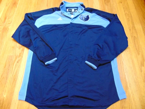 NBA ADIDAS MEMPHIS GRIZZLIES AUTHENTIC CLIMALITE WARM UP JACKET SIZE L TALL Cover
