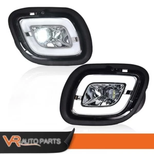 LH+RH Side LED Fog Lights Lamp White 1 Pair Fit For 08-17 Freightliner Cascadia - Picture 1 of 9