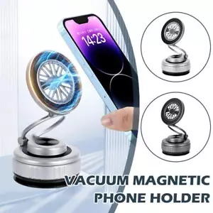 Car Electric Suction Cup Vacuum Magnetic Phone Holder Anti Case Universal D5H8 - Picture 1 of 22