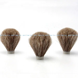 3X Extra Density Horse Hair Shaving Brush Knot For DIY Barber Tool Brush 19*65mm - Imagen 1 de 1