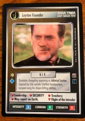 1998 Decipher Star Trek The Dominion Leyton Founder Free Shipping - Image 1 of 2